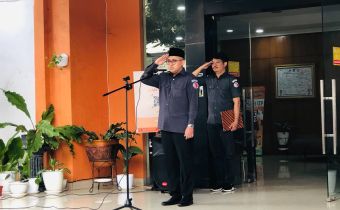 Pimpin Apel Pagi, Reki : Tingkatkan Etos Kerja Kita Dalam Menyongsong Pemilu Serentak Tahun 2024  Â 