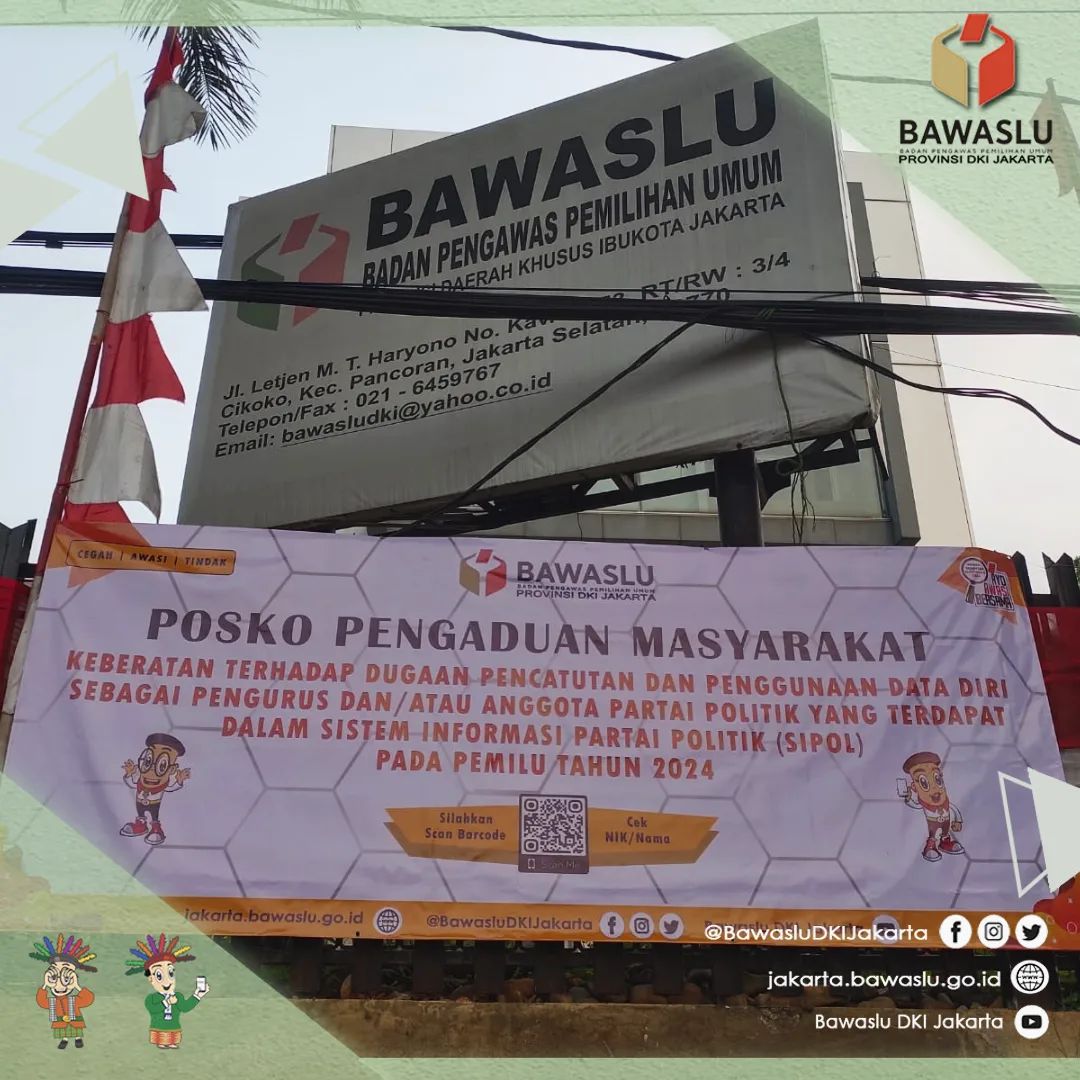 Buka Posko Pengaduan Masyarakat, Bawaslu DKI Jakarta Siap Menerima Laporan Terkait Data Sipol