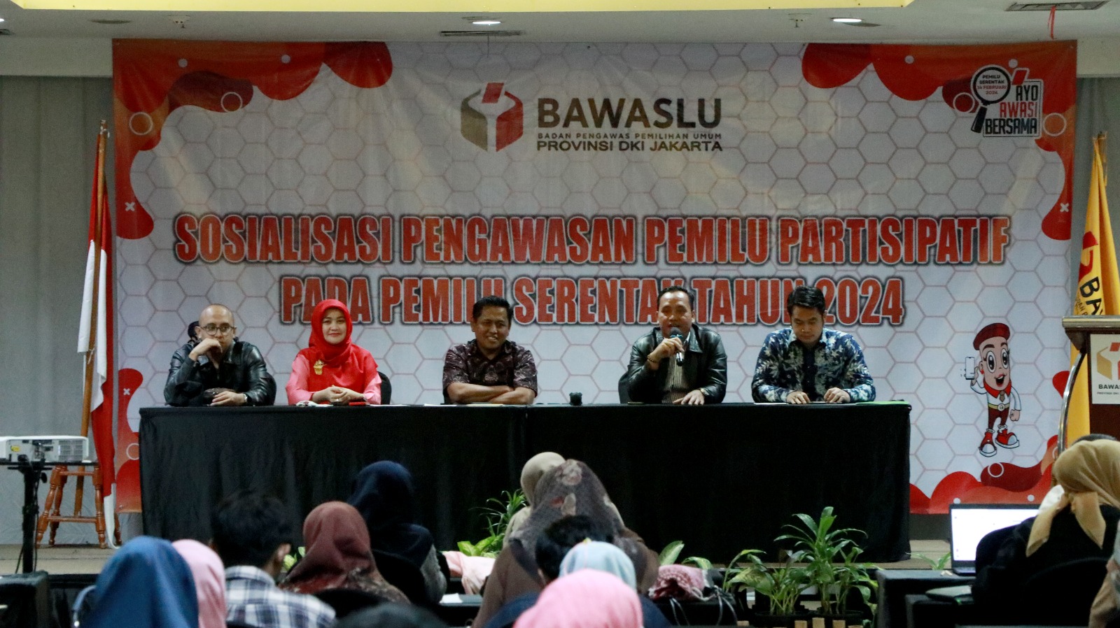 Bawaslu Provinsi DKI Jakarta Menggelar Sosialisasi Pengawasan Pemilu Partisipatif Pada Pemilu Serentak Tahun 2024