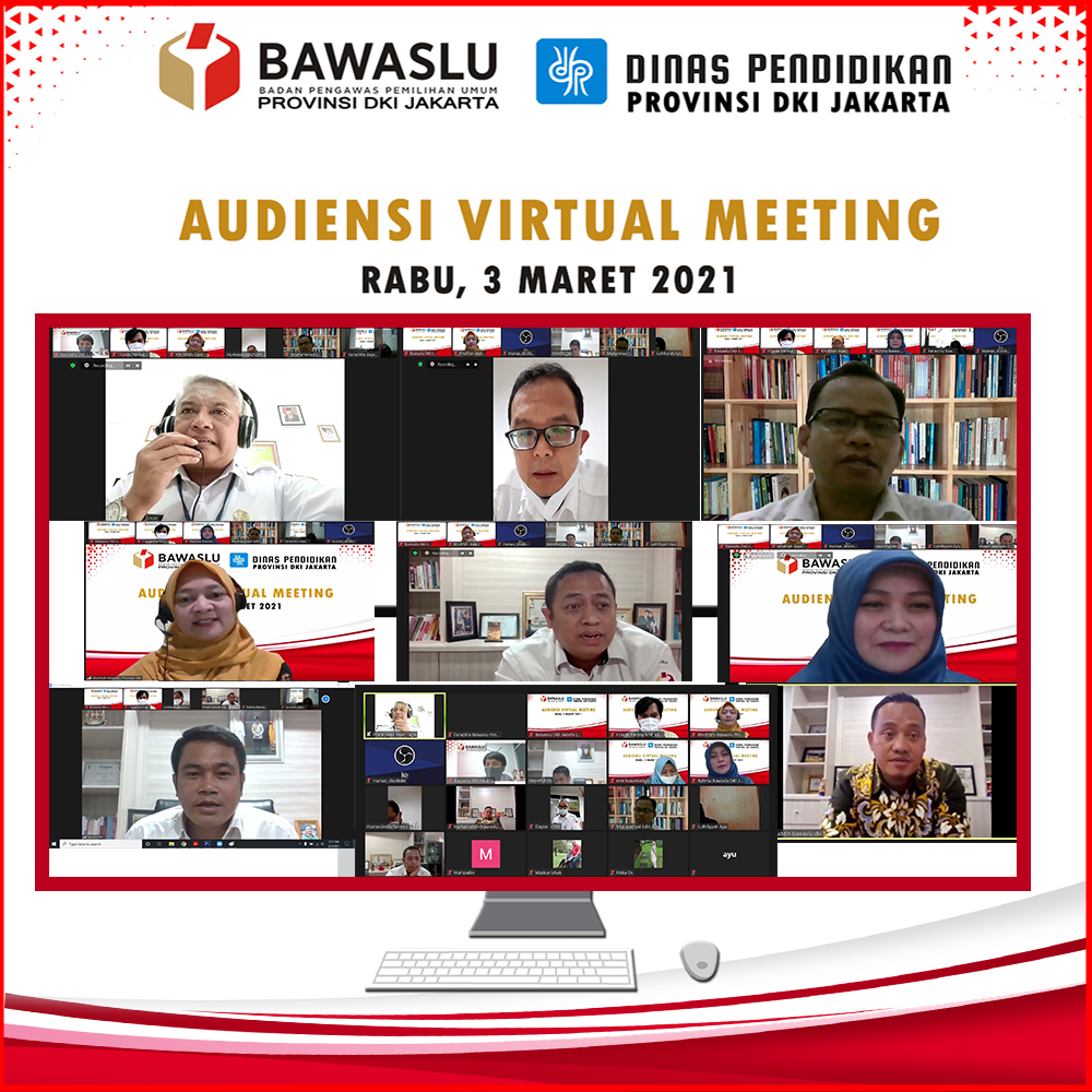 Audiensi Virtual Meeting bersama Dinas Pendidikan Provinsi DKI Jakarta