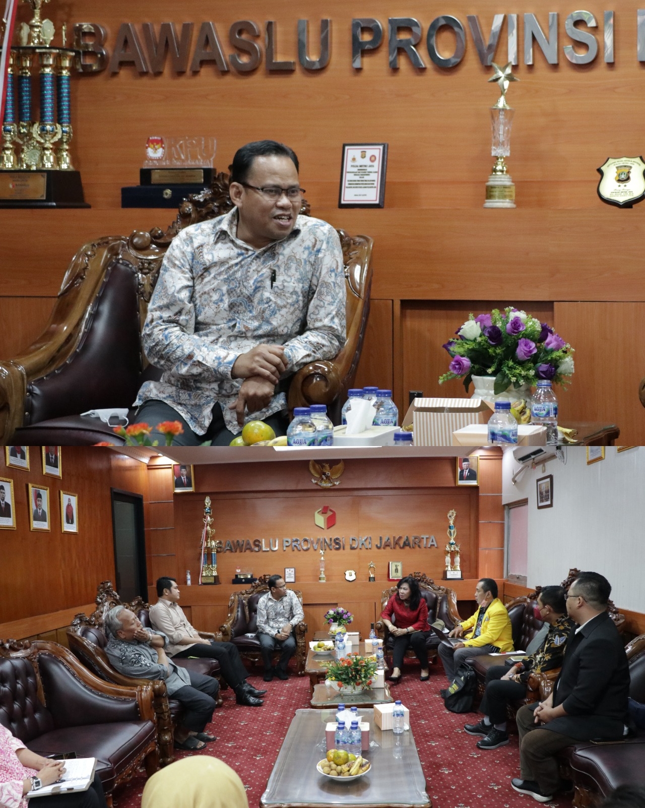 Bawaslu Provinsi DKI Jakarta Menerima Audiensi Badan Advokasi Hukum dan HAM DPD Partai Golkar Provinsi DKI Jakarta