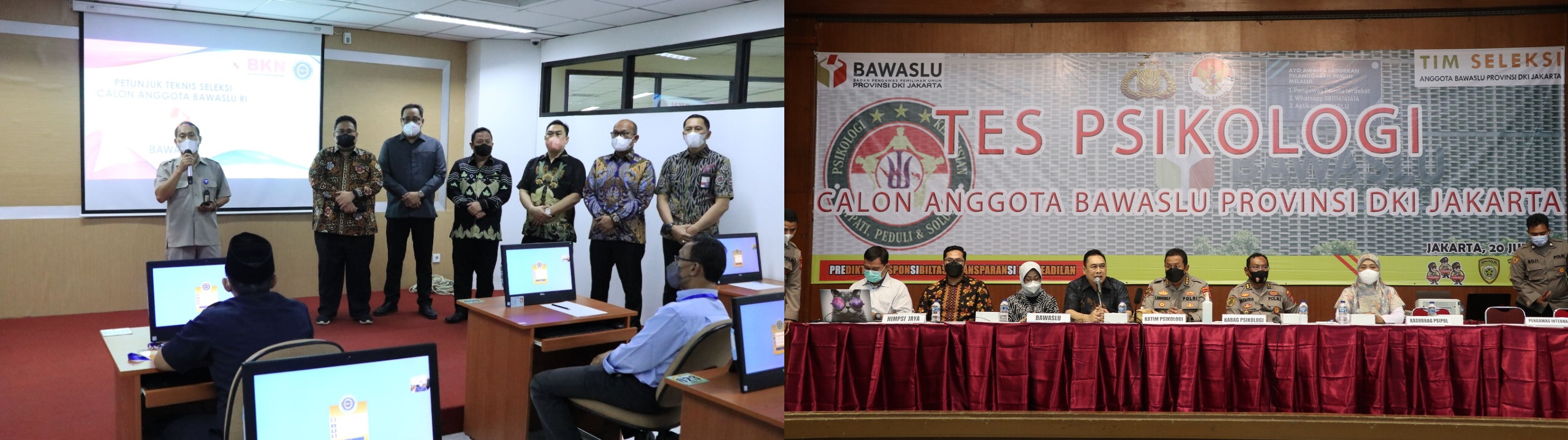 Peserta Calon Anggota Bawaslu DKI Jakarta Ikuti Tes CAT dan Psikologi  Â 