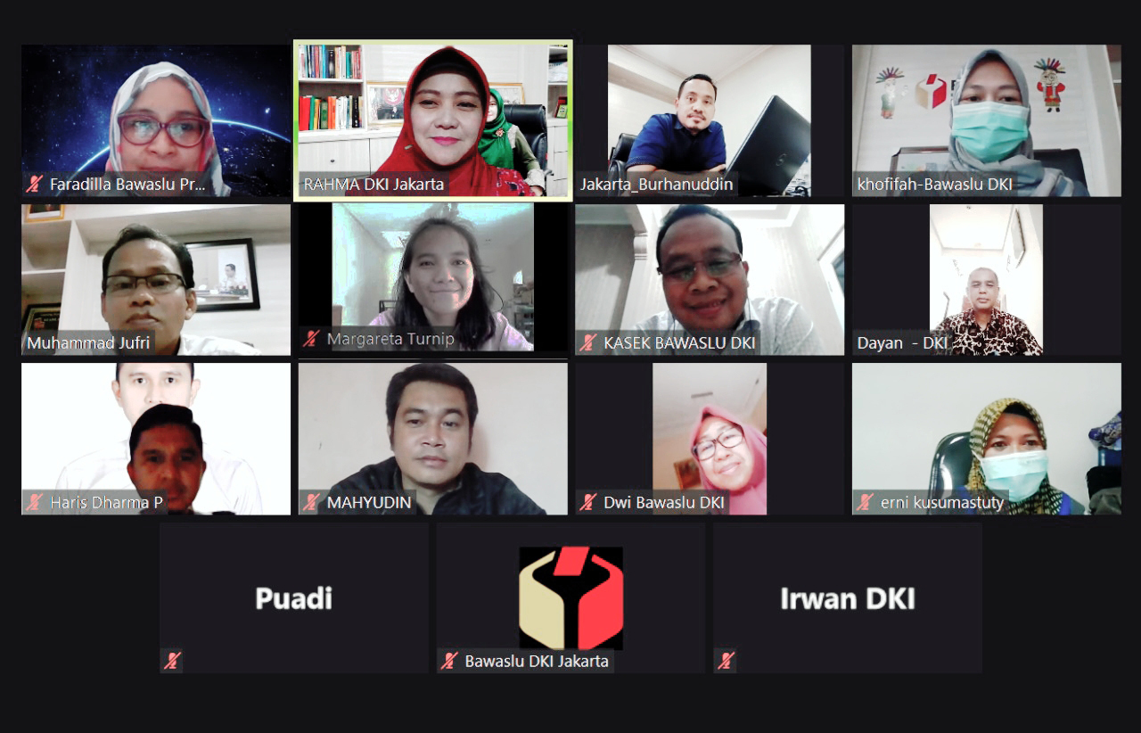 Melalui Virtual Meeting Aplikasi Zoom, Rapat Perdana di Awal Tahun 2021