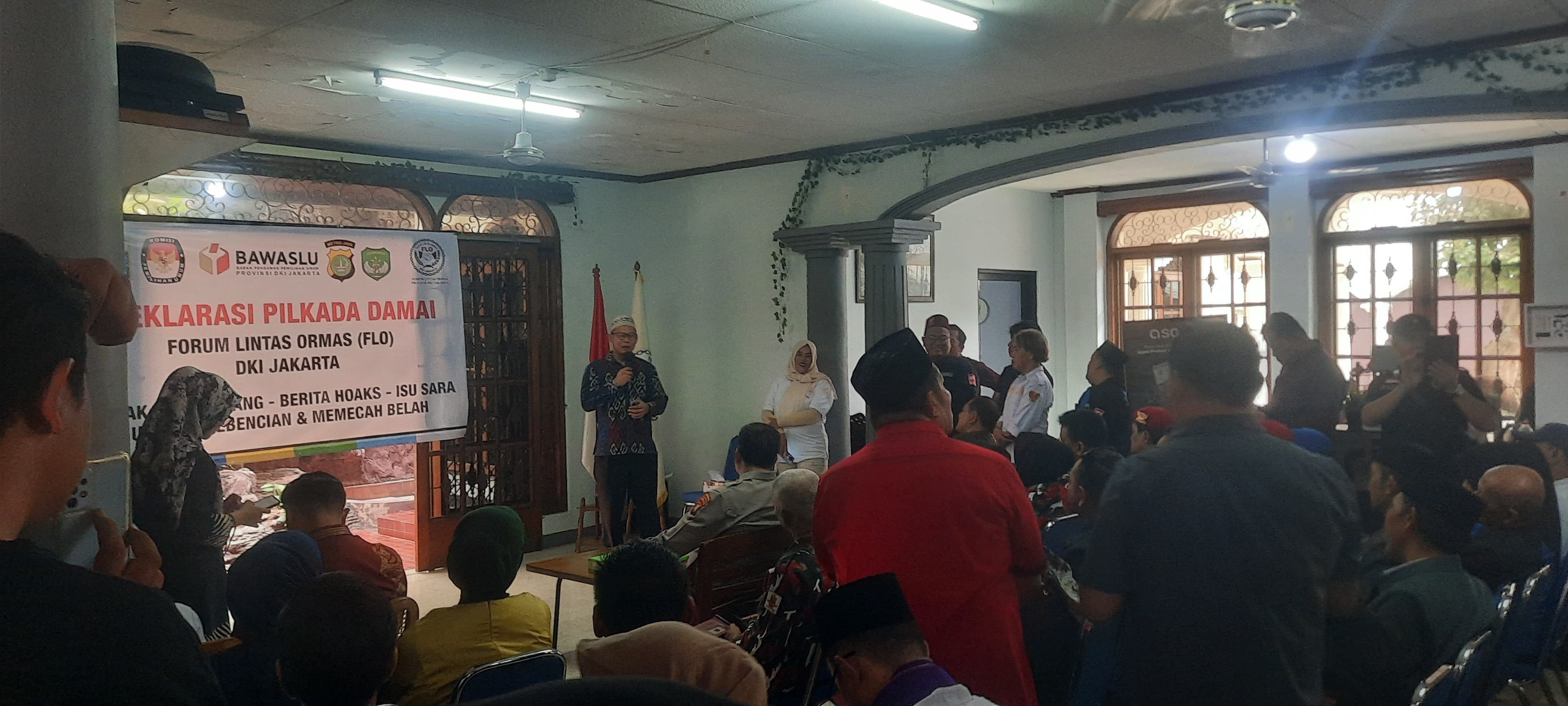 Tolak Ujaran Kebencian, Hoaks, Isu Sara dan Politik Uang, Bawaslu Provinsi DKI Jakarta dan FLO DKJ Berkomitmen Untuk "DAMAI PILKADA 2024"