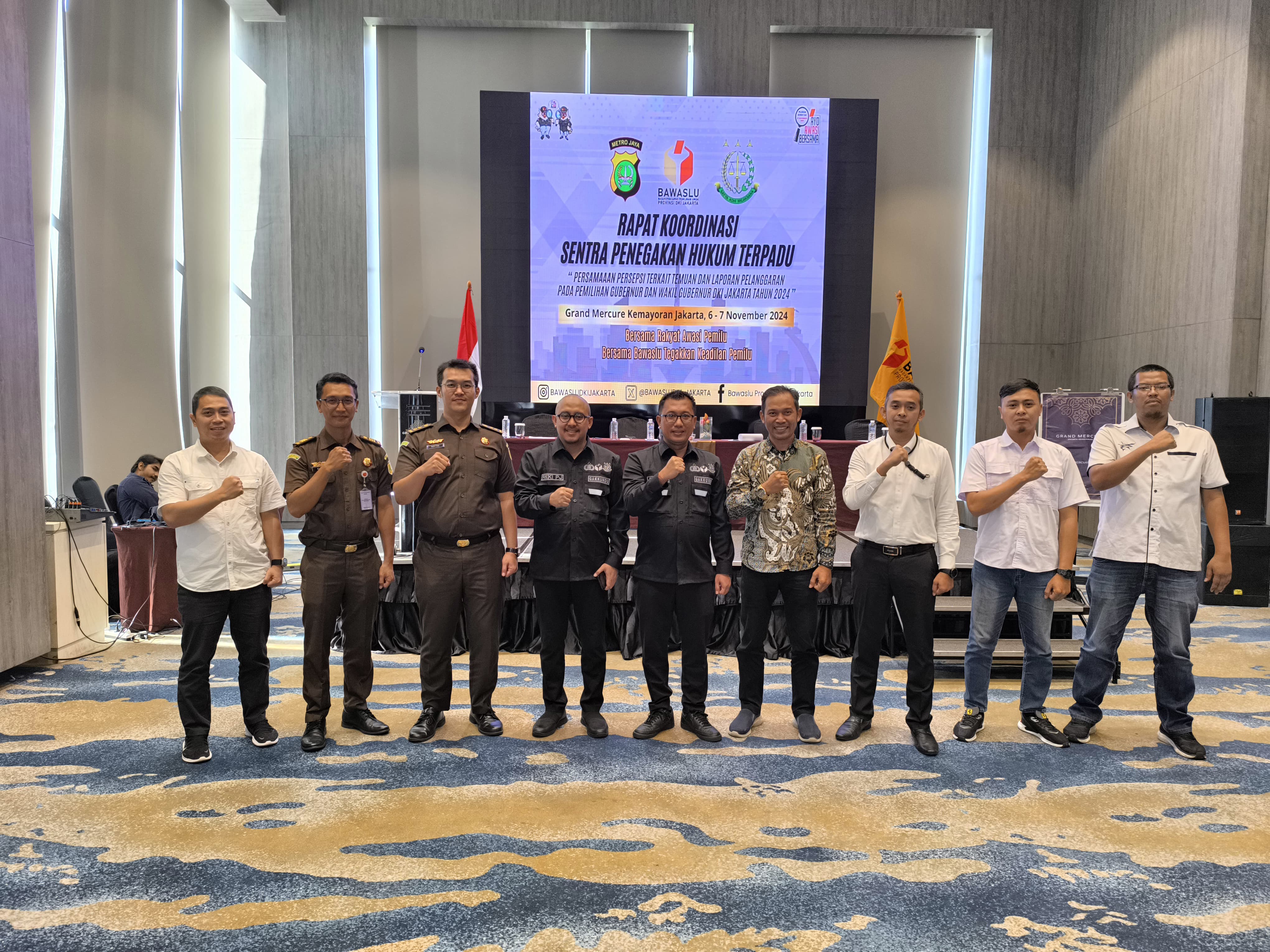 Bawaslu Provinsi DKI Jakarta Gelar Rapat Koordinasi Sentra Penegakan Hukum Terpadu Pemilihan Tahun 2024