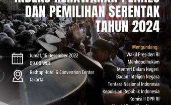 Bawaslu Melaksanakan Peluncuran Indeks Kerawanan Pemilu dan Pemilihan Serentak tahun 2024
