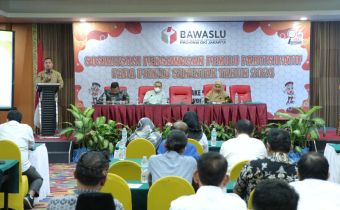 Bawaslu Provinsi DKI Jakarta menyelenggarakan kegiatan Sosialisasi Pengawasan Pemilu Partisipatif Pada Pemilu Serentak tahun 2024  Â 